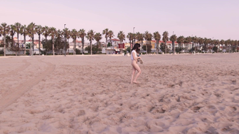 Bralessforever New Model Olivia Naked On Beach Video Leak