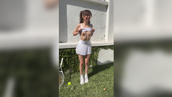 Riley Reid Naughty Tennis Player Flash Her Tits For Distraction Onlyfans Video