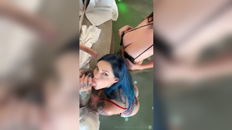 Mady_gio Deepthroat Dildo With Her Gf Onlyfans Video