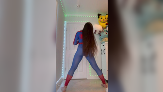 Marie Temara Spider Girl Stripteasing Onlyfans Leak Video