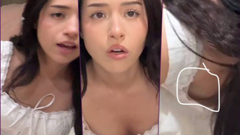 Pokimane In White Dress Nude Nip Slip Latest Viral Leak Porn