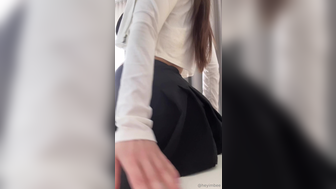 Heyimbee Teasing Her Boobs And Curvy Booty In Short Skirt Leaked Video