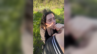 Stella Violet Outdoor Public Park Blowjob Porn Video