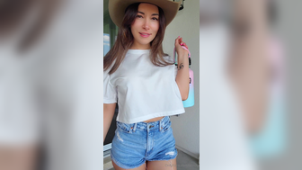 Alinity Wet Tshirt Cowgirl Teasing Tits Sextape Leak