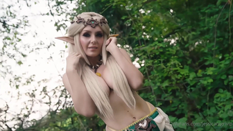 Jessica Nigri Zelda Cosplay Outdoor Nude Tits Playing Leaked Onlyfans