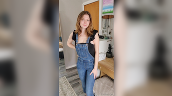 Makoshake Stripping Off Strap Denim Jumpsuit Tits Flash Onlyfans Leak New