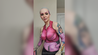 Alientrashkitty Washing Her Cosplay Paint In Shower Full Naked Onlyfans Sex Tape